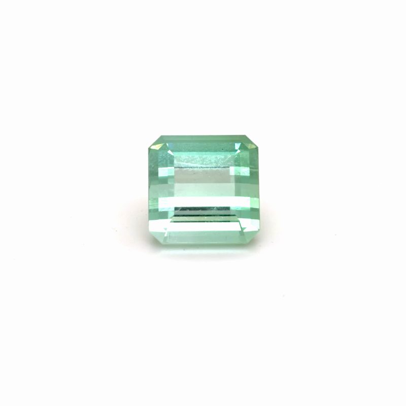 Tourmaline Vert Bleu Naturelle du Congo 6,06 Carats – Taille Émeraude